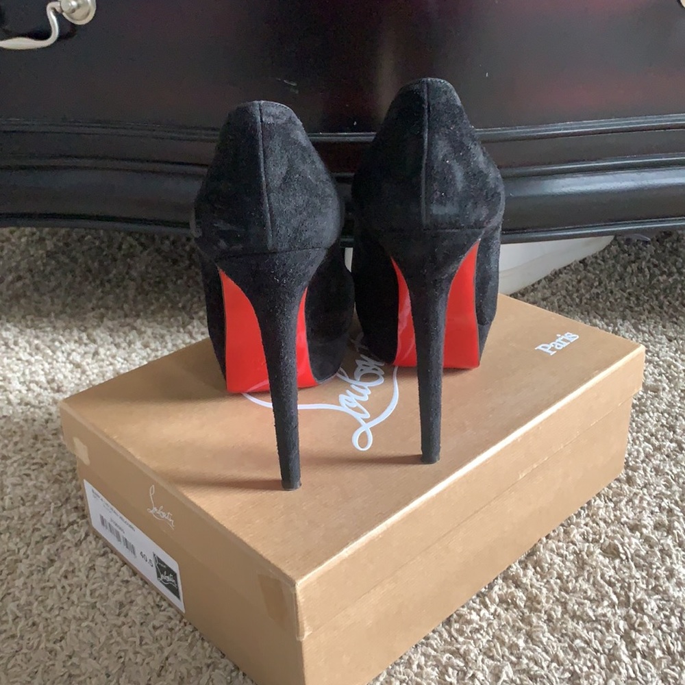 christian louboutin black Bianca 140